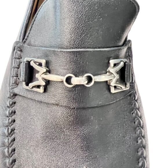 Mezlan Brussels Black Calfskin Men’s Moccasin Size 8.5 M Spain 6897 Silver M Bit main image 10